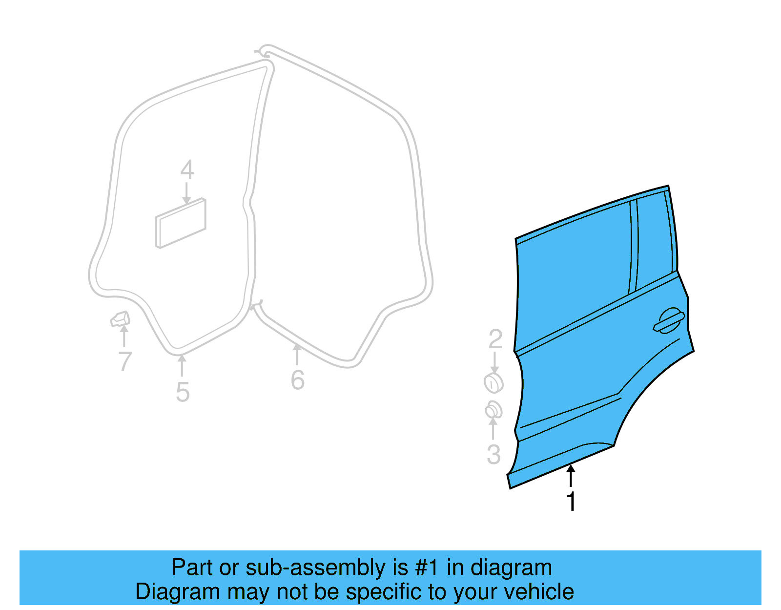 Door Shell 5N0-833-056-A - View 5