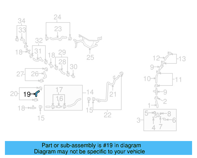 Reservoir Hose Clamp N-906-869-02 - View 68