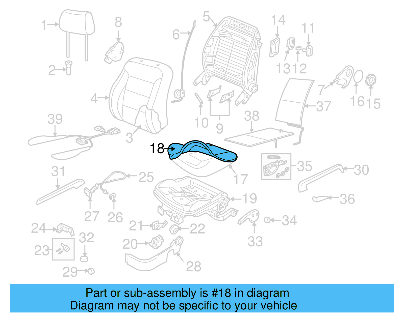 Cushion Cover 1C0-881-405-AN-KWX - View 4