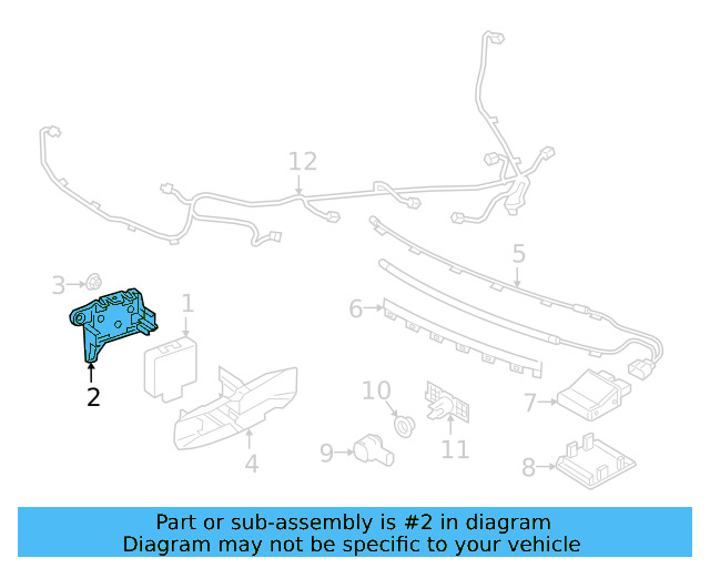 Park Sensor Seal 5Q0-919-133-9B9 - View 62