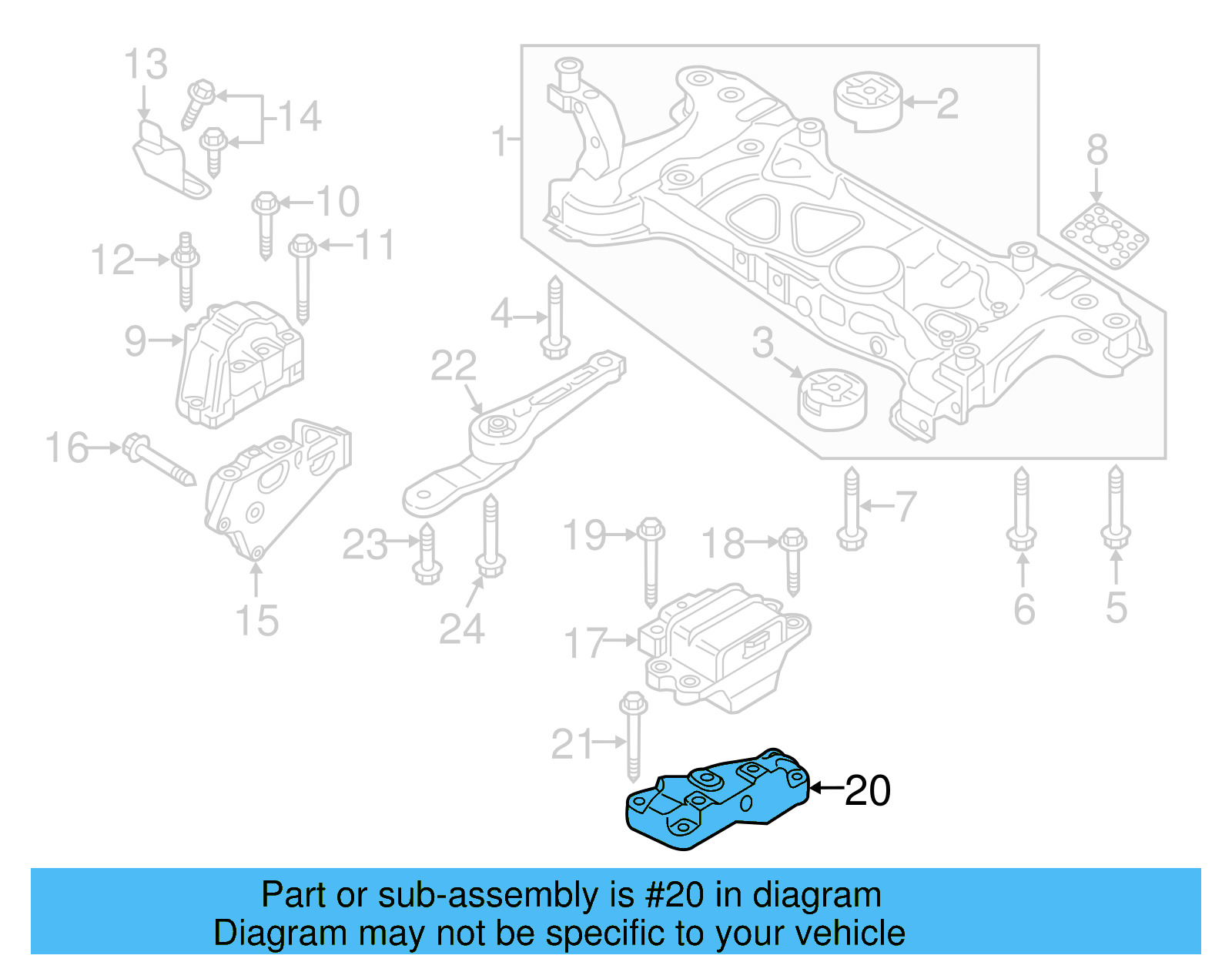 Trans Mount Bracket 1K0-199-117-AN - View 5
