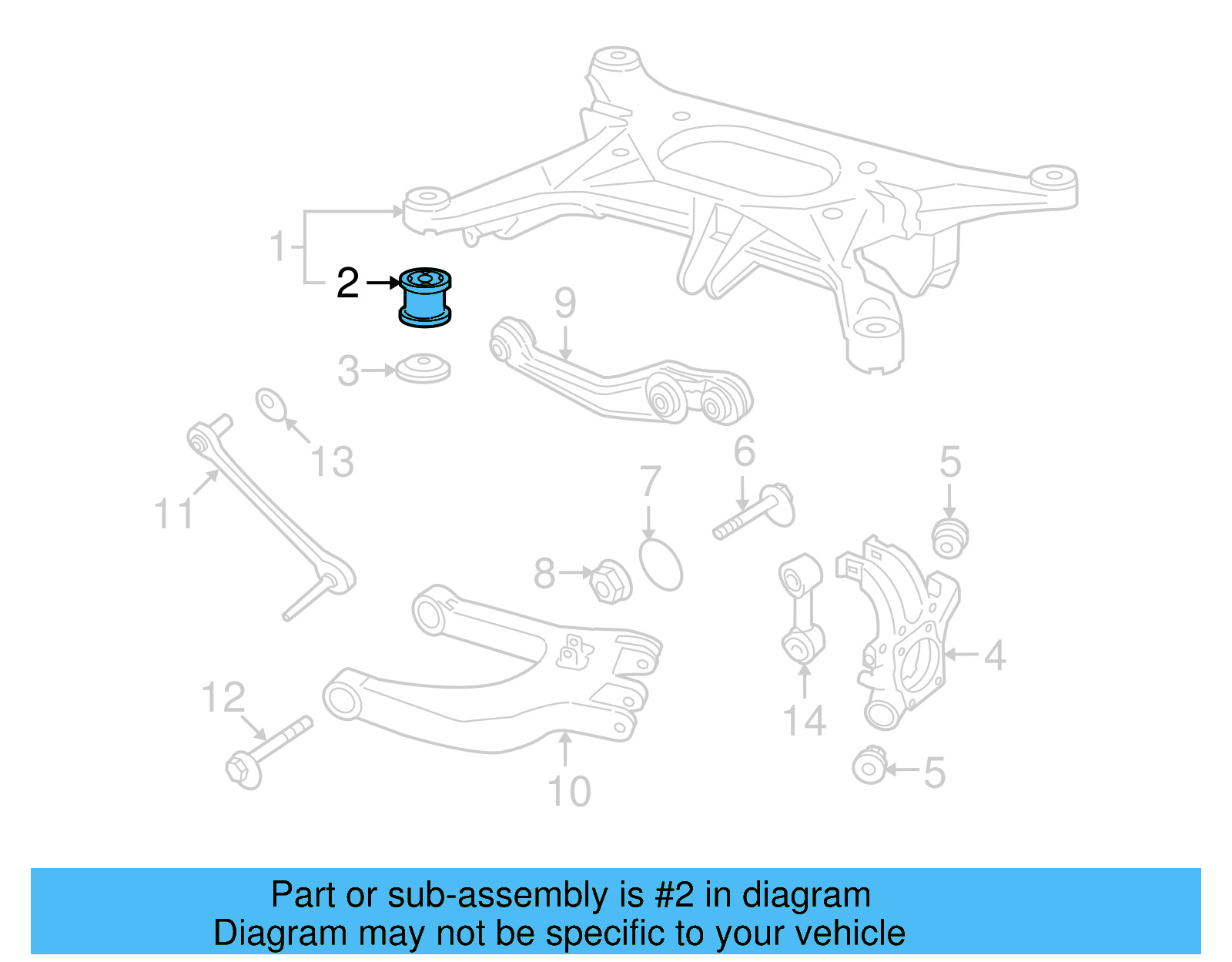 Suspension Cross 3D0-505-145-B - View 3