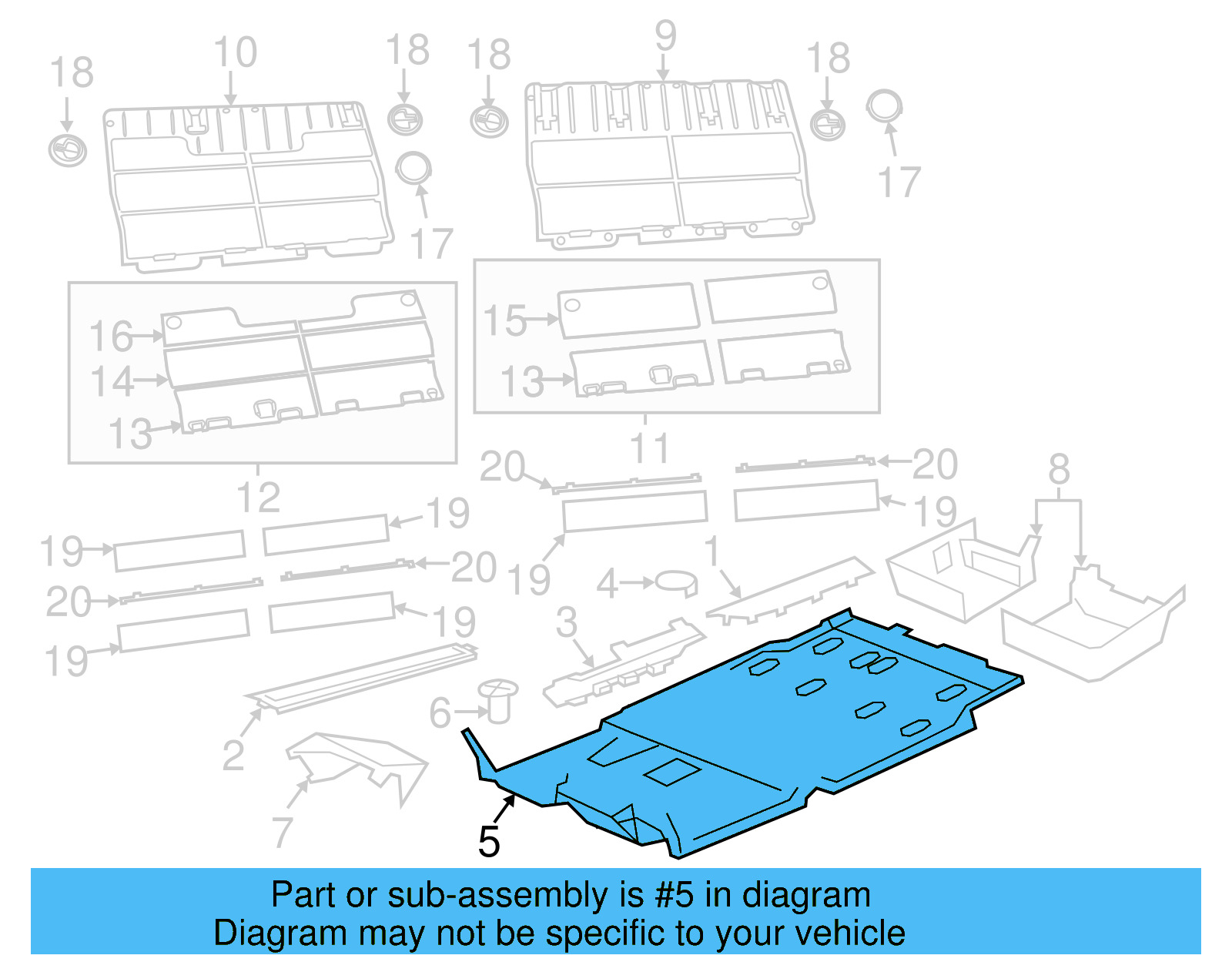 Carpet 7B0-863-103-J-DE5 - View 4