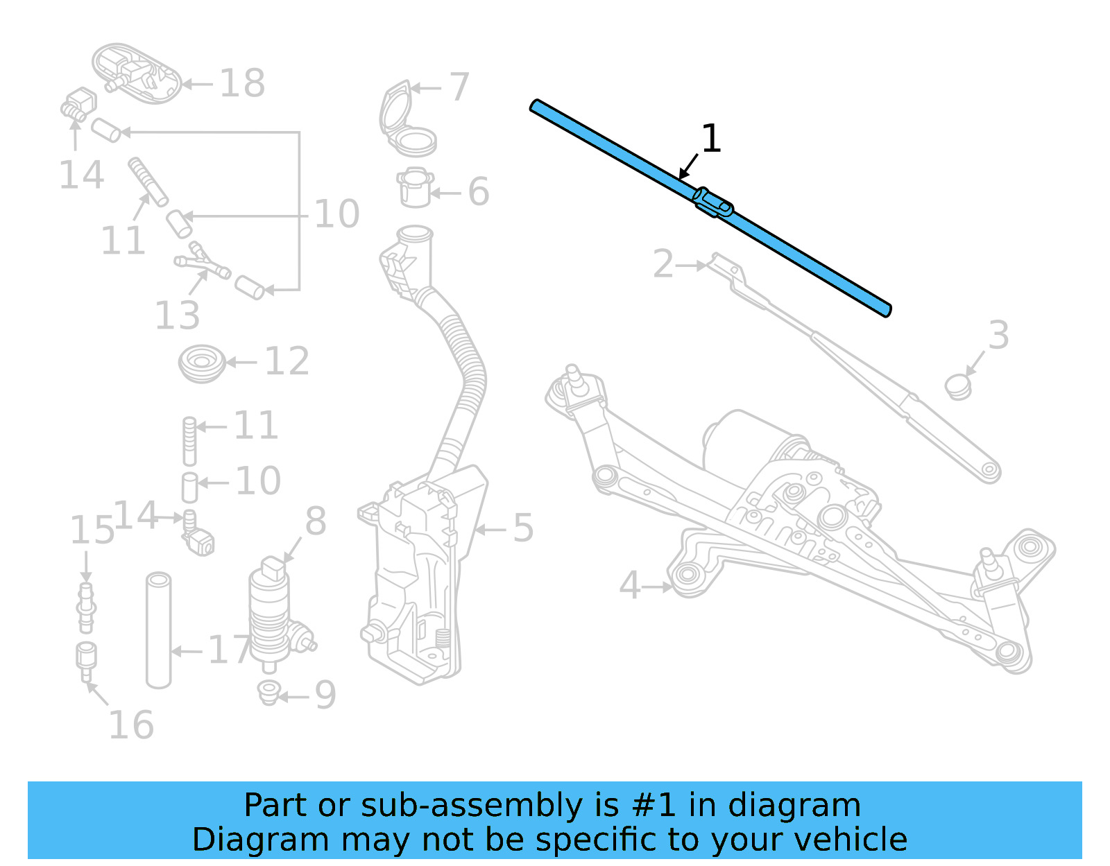 Windshield Wiper Blade 11B-998-002 - View 3