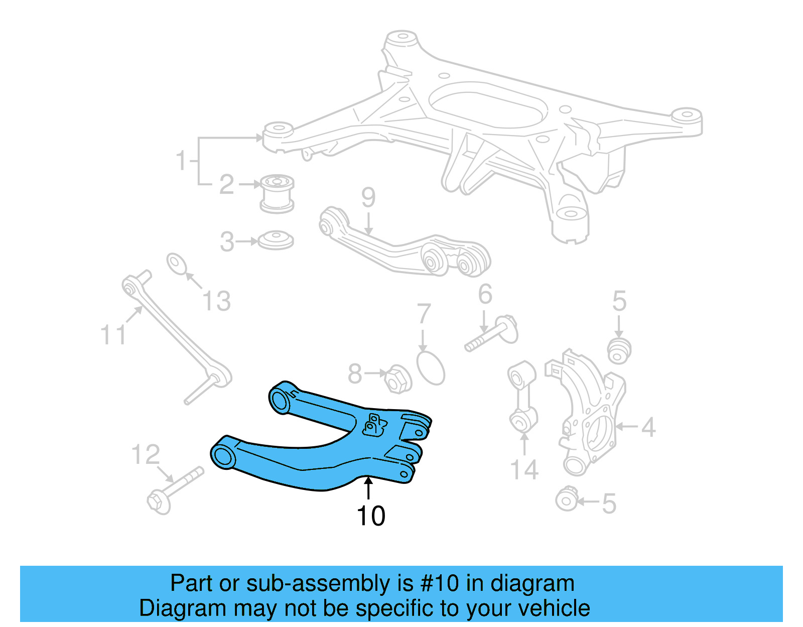 Lower Control Arm 4E0-511-511-F - View 2