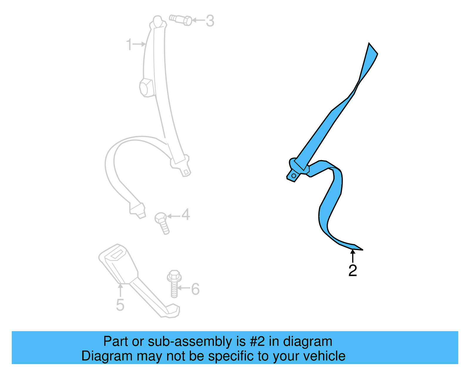 Lap & Shoulder Belt 5C5-857-805-D-RAA - View 7