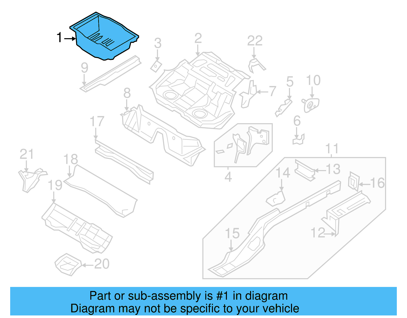 Spare Tire Panel 3C0-813-114-C
