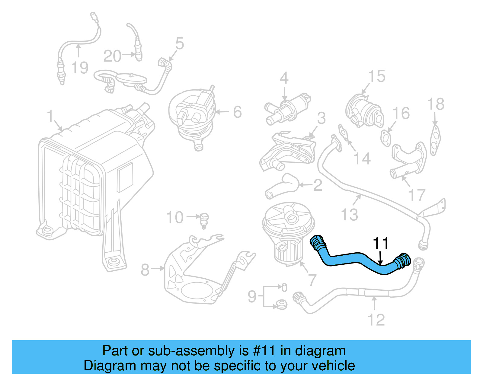 Intake Pipe 7L0-131-625 - View 11