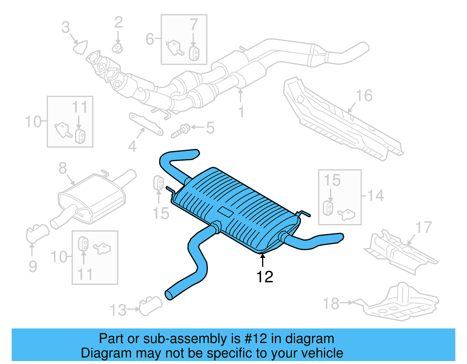Muffler 3CN-253-609-C - View 10