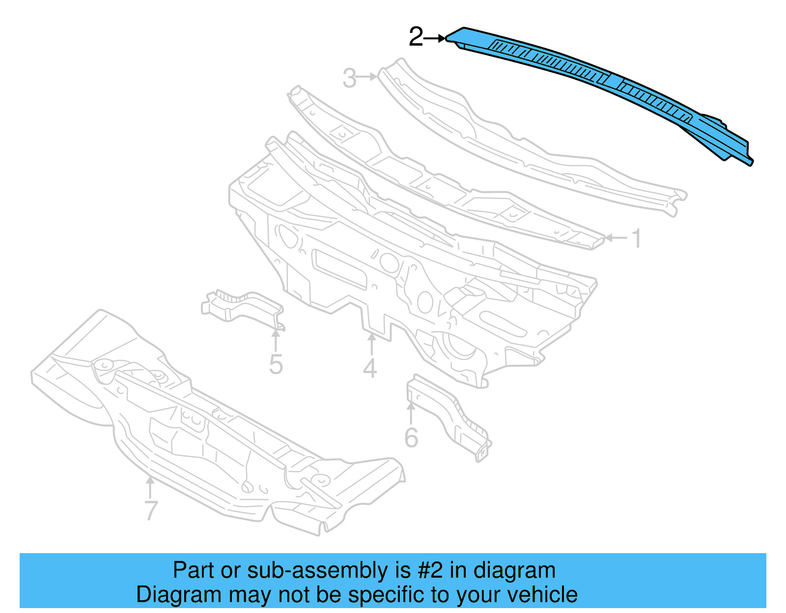 Water Deflector 3B1-819-415-C-B41