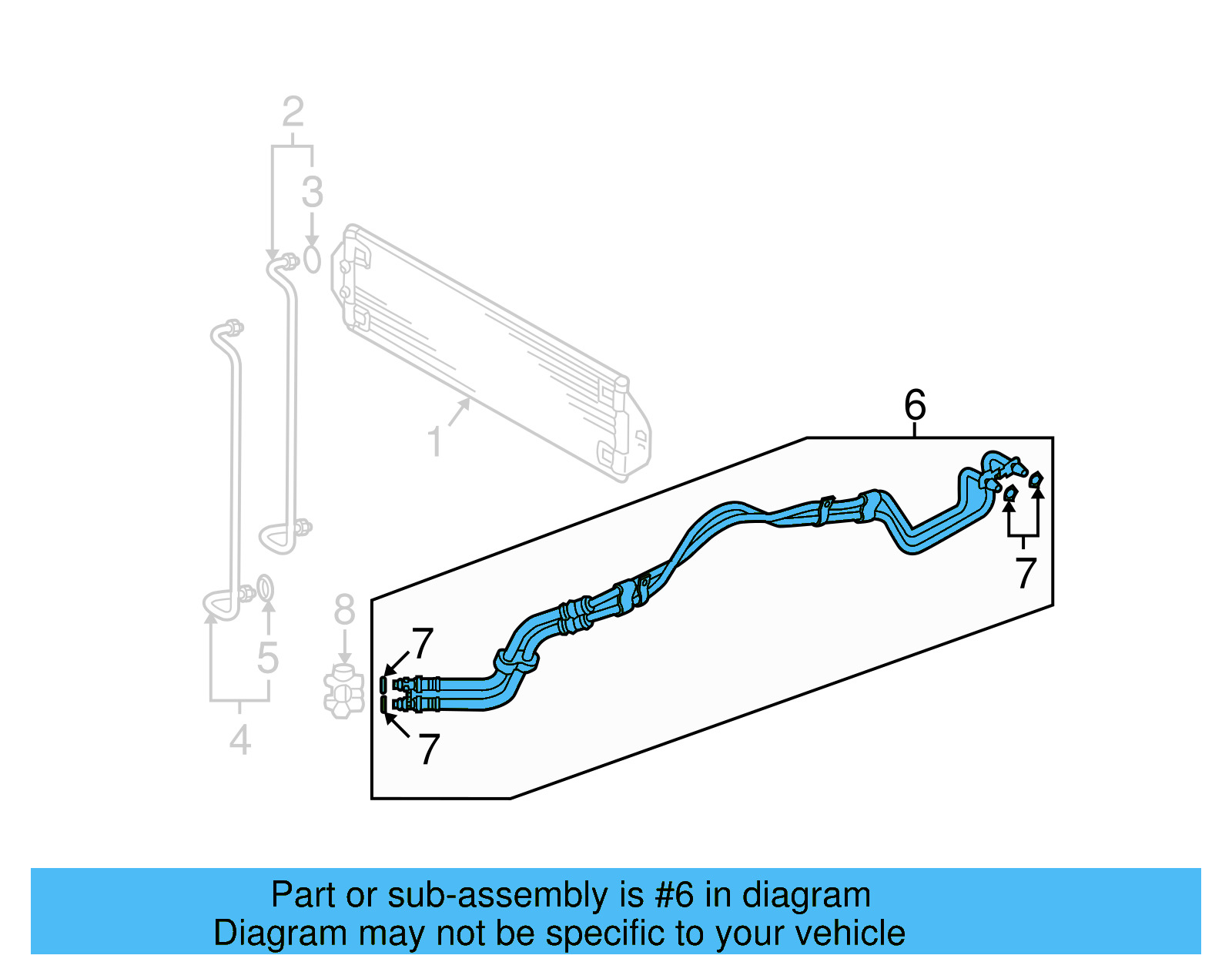 Hose & Tube Assembly 7L6-317-801-A - View 3