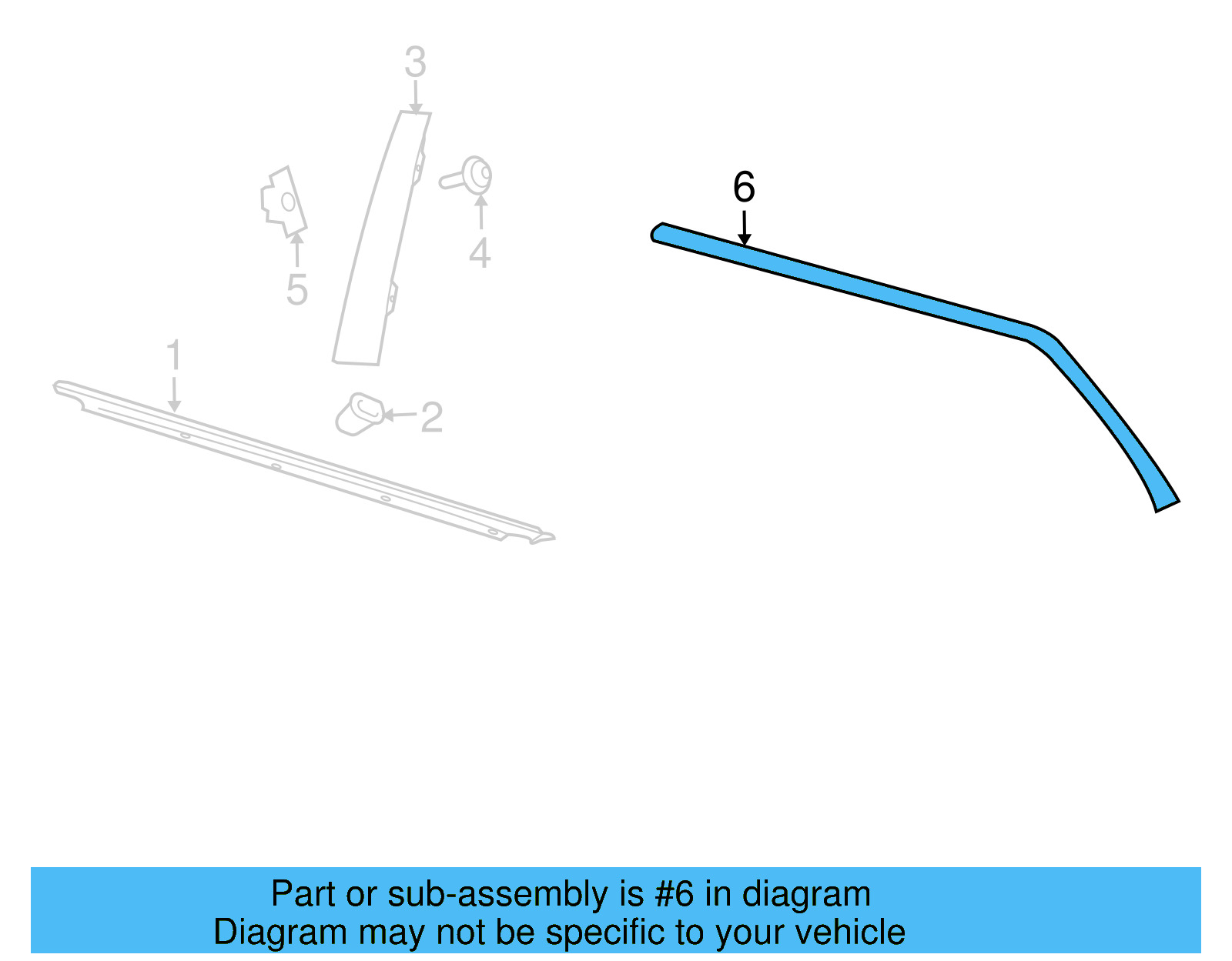 Door Reveal Molding 1K9-839-643-A-2ZZ - View 7