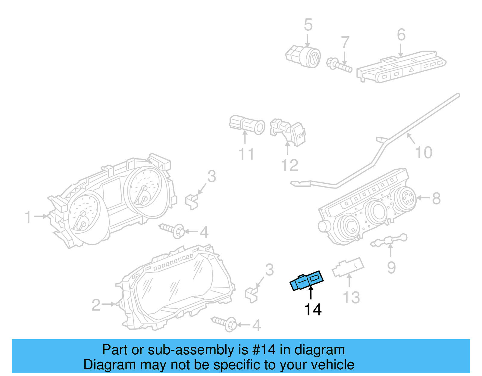 Auxiliary Outlet 5Q0-035-724 - View 3