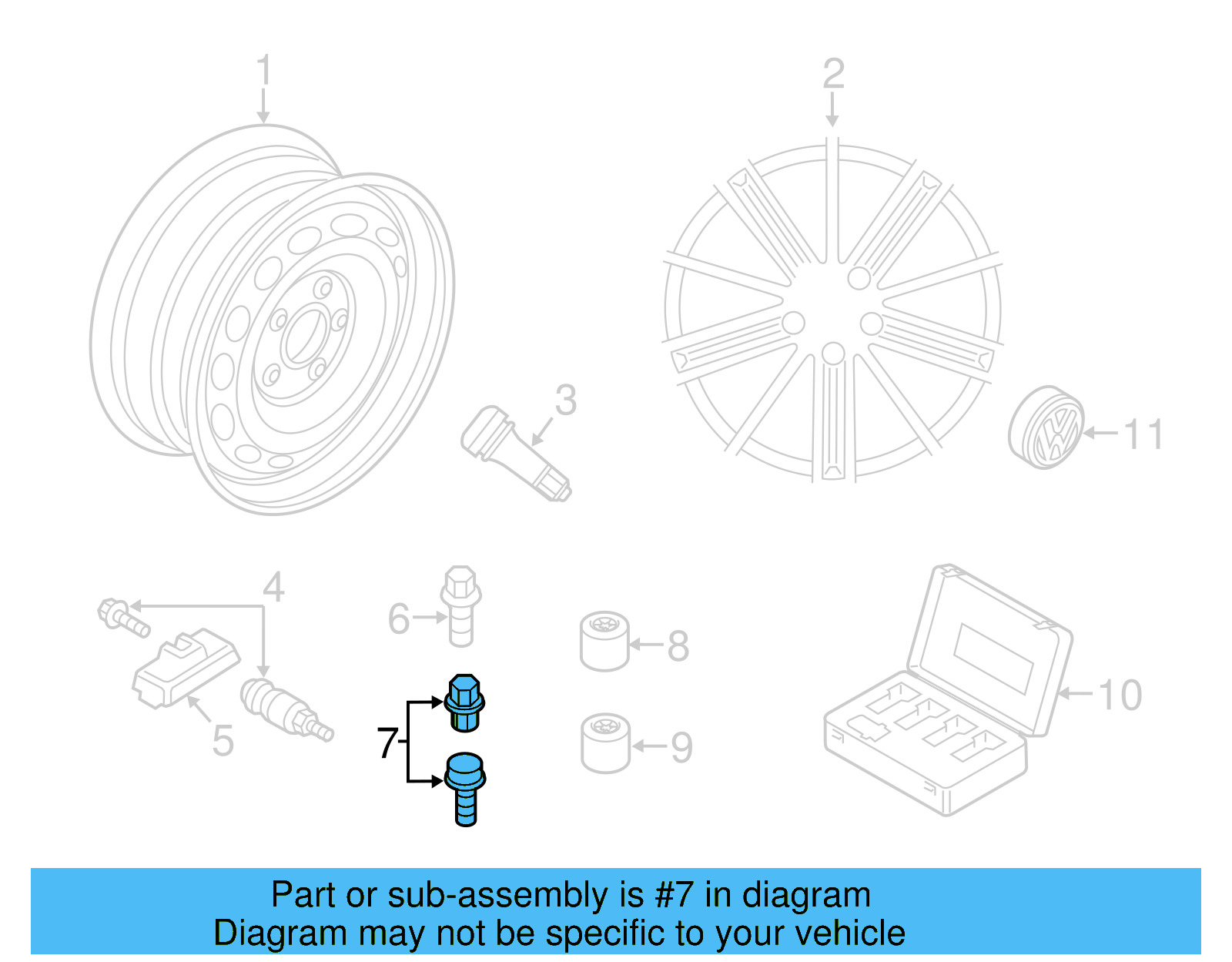 Wheel Bolt WHT-001-814-B-522 - View 25