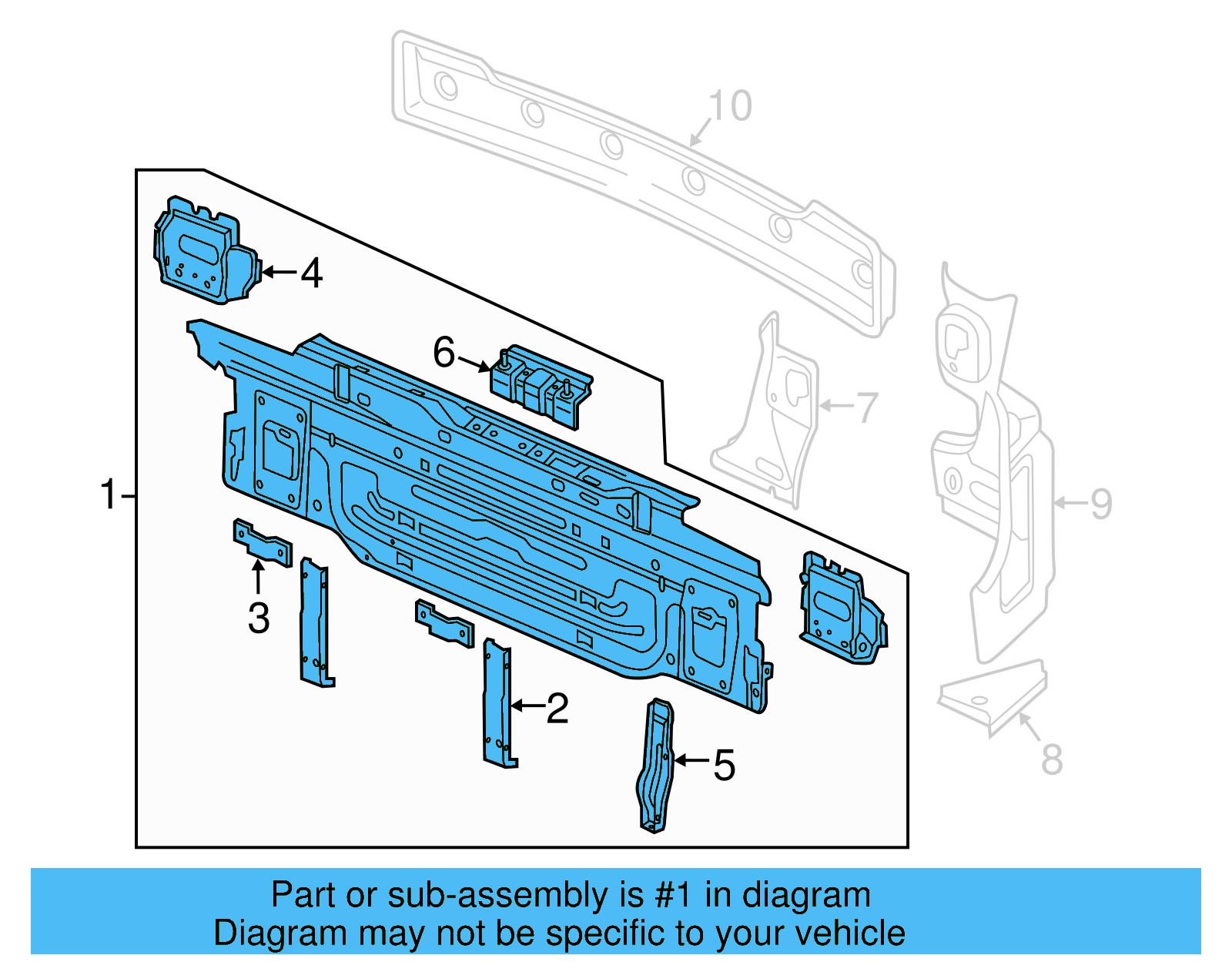 Rear Body Panel 5G6-813-301-B - View 3