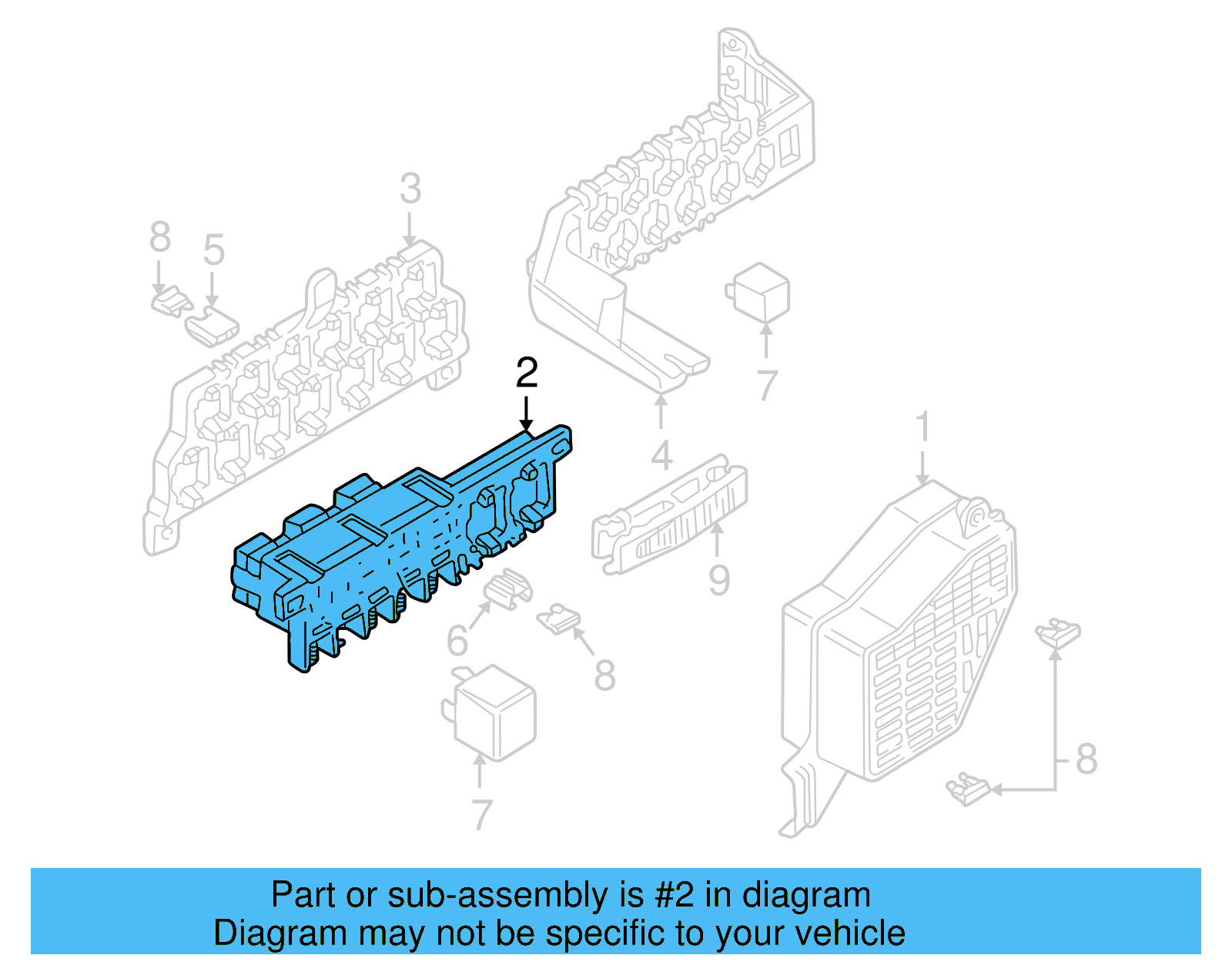 Fuse & Relay Box 8L0-941-822-A - View 2