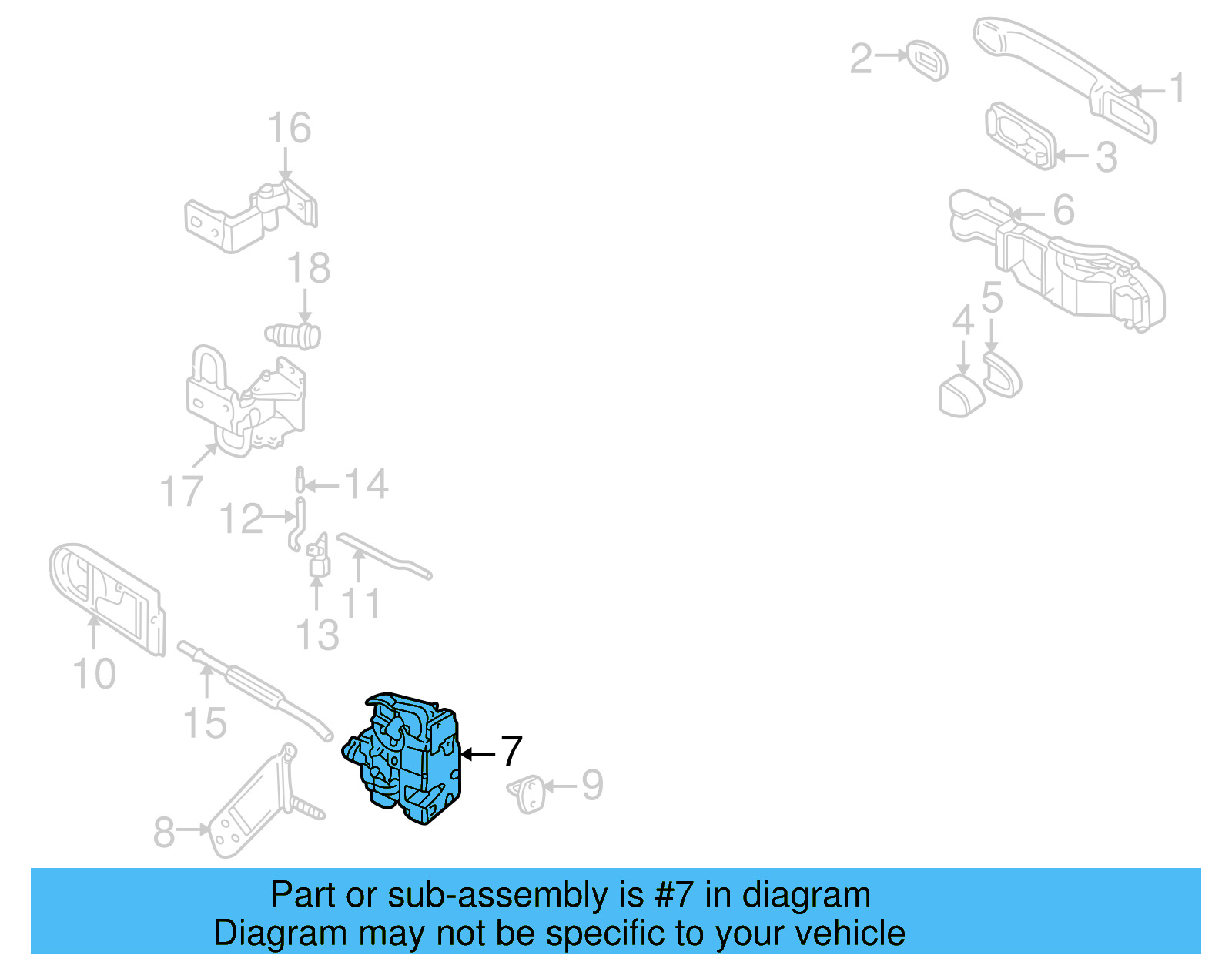Door Lock Actuator Motor 3B4-839-015-B - View 4