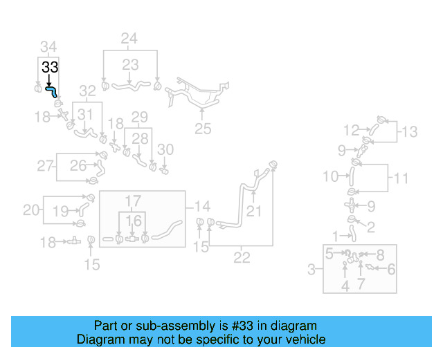 Inlet Hose 1K0-121-073-AL - View 2