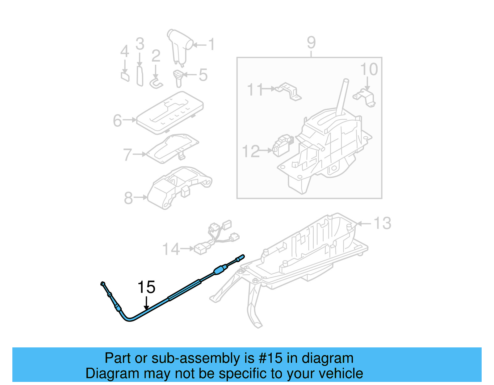Control Cable 7L6-713-265-A - View 3