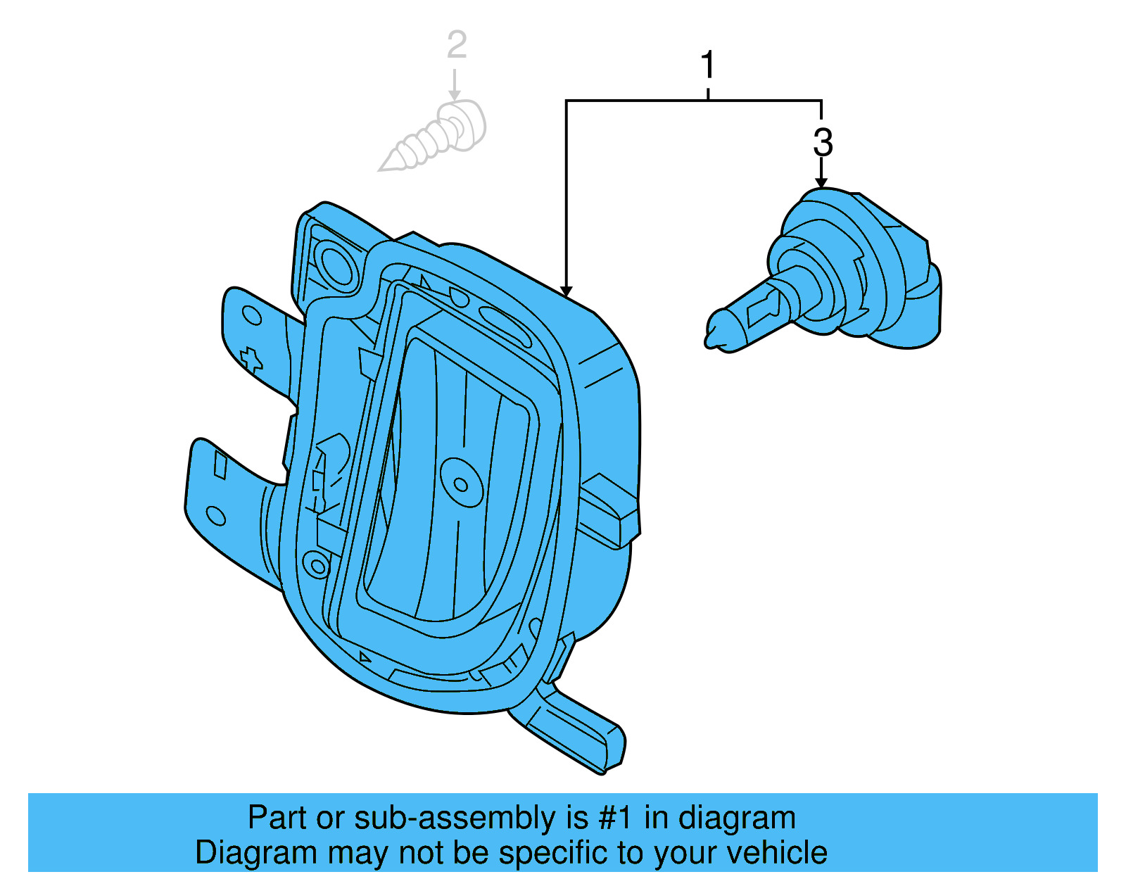 Fog Lamp Assembly 5K0-941-700-E - View 2