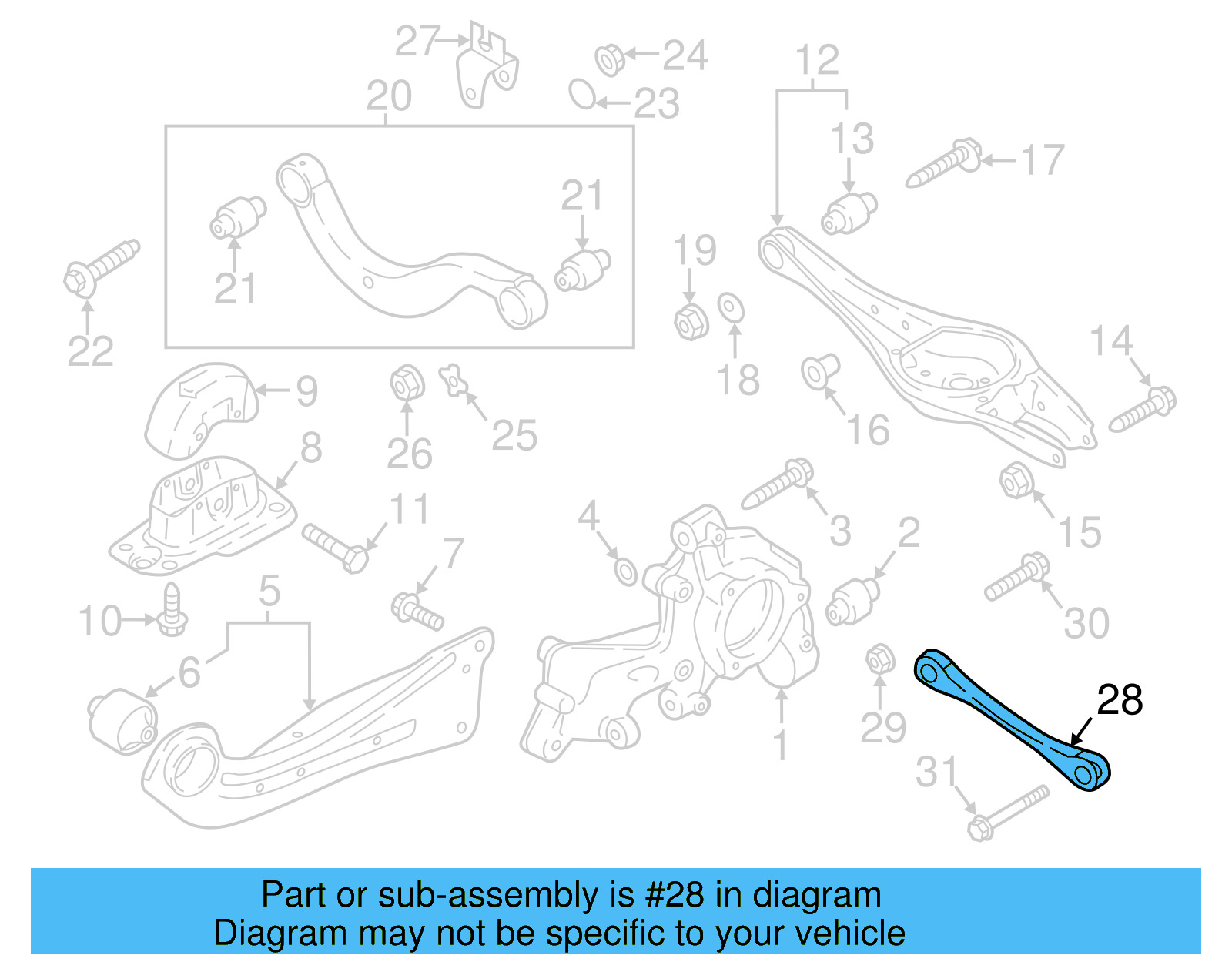 Link Arm 5Q0-501-529-E - View 4