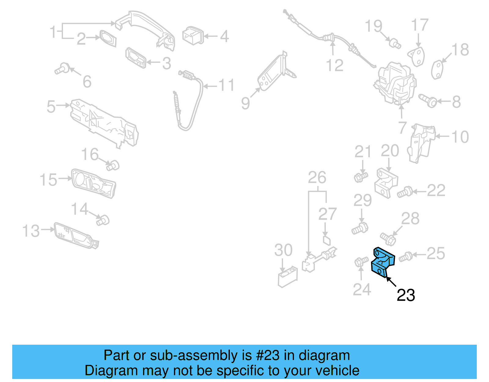 Upper Hinge 5N0-831-402 - View 9