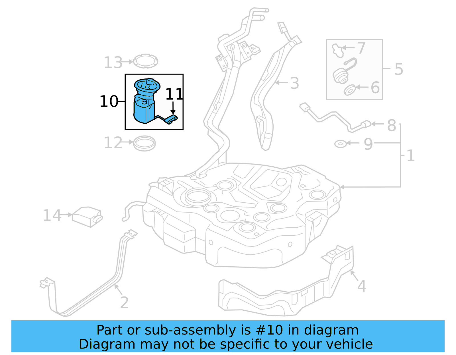 Fuel Pump Assembly 5QM-919-051-B - View 15