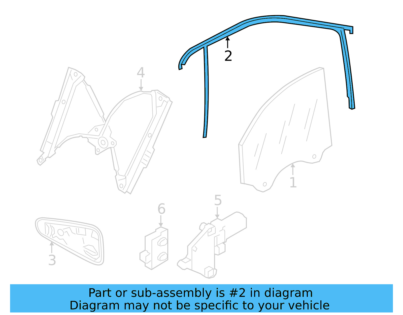 Window Guide 2GJ-837-431-5AP - View 4