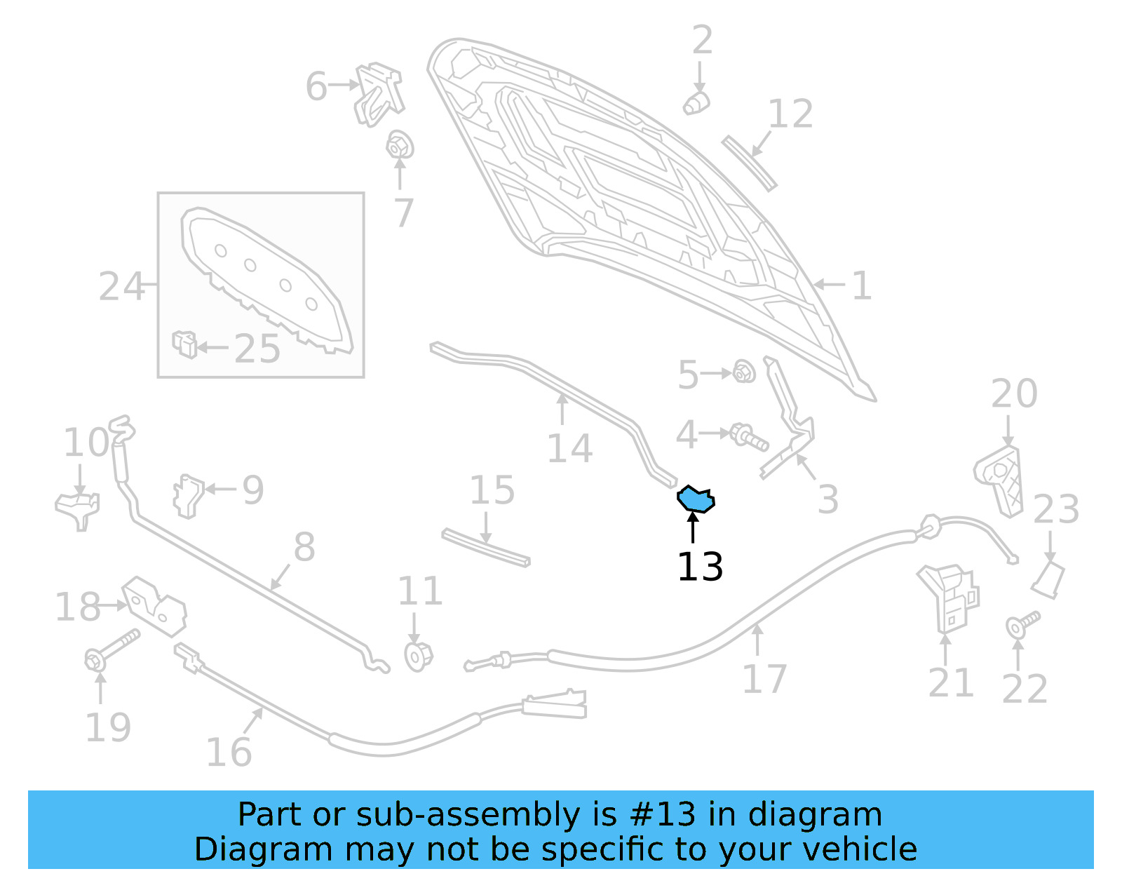 Hood Latch 1K8-823-509-S - View 5