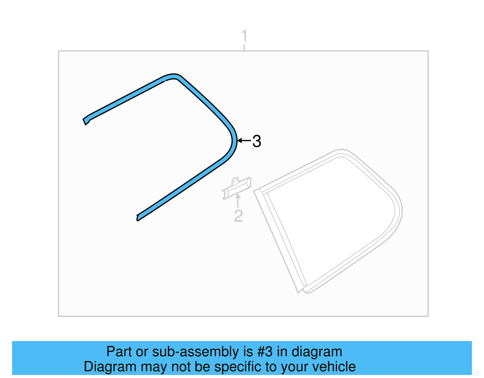 Glass Molding 7P6-853-995-7Z7 - View 4
