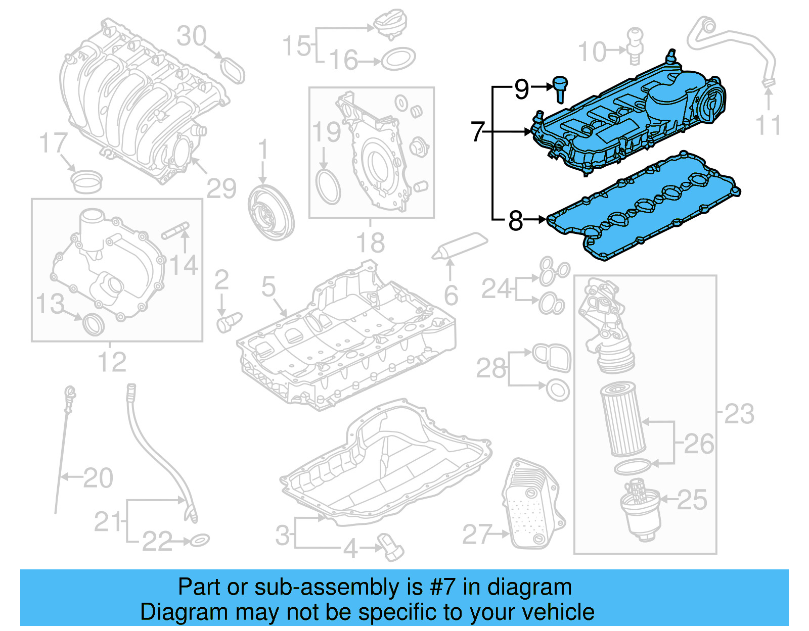 Valve Cover 07K-103-469-L - View 7