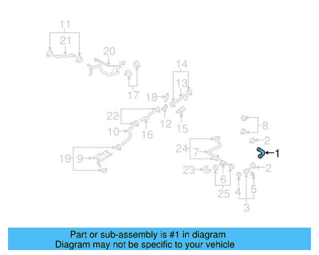 Upper Hose 1K0-121-101-P