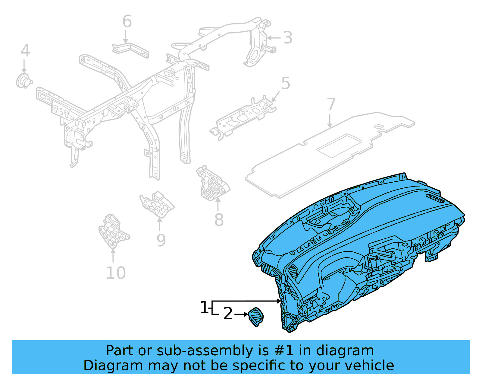 Instrument Panel 11B-857-003-E-YUR - View 4