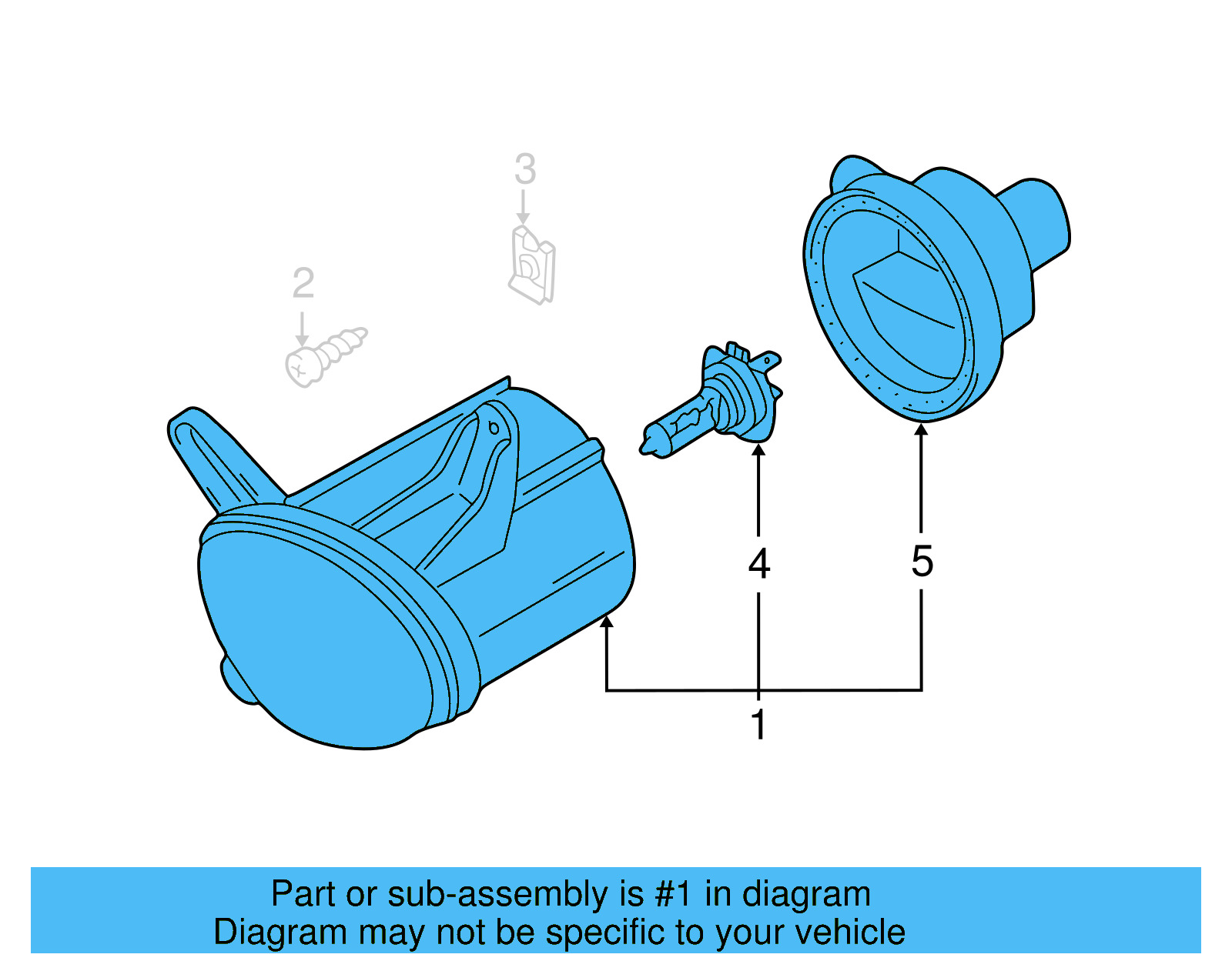 Fog Lamp Assembly 3B7-941-700-A - View 3