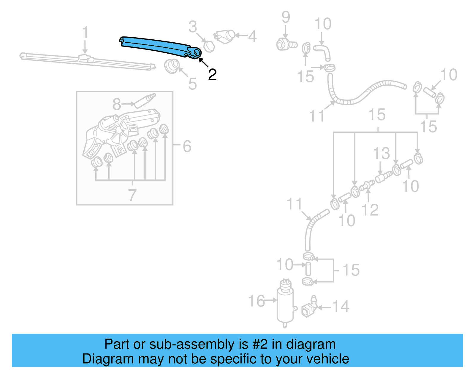 Wiper Arm 6Q6-955-707-C - View 4