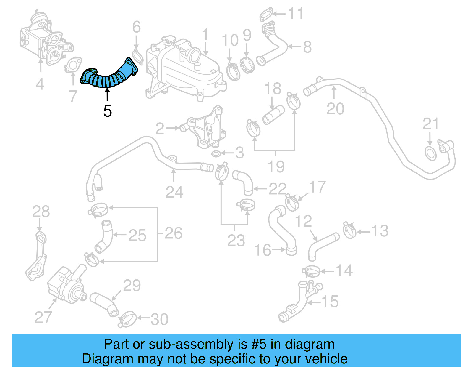 Connector Pipe 059-131-534-J - View 3