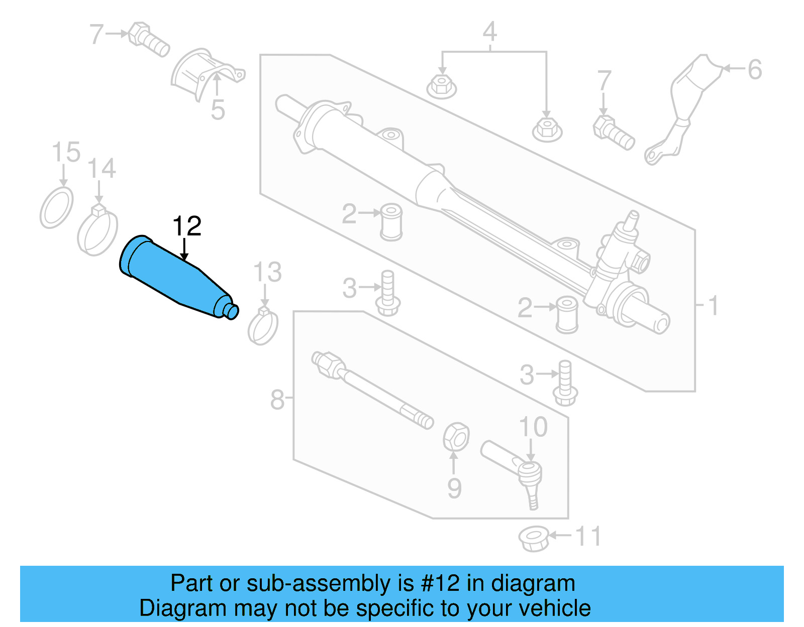 Tie Rod Boot 2H0-422-831 - View 10