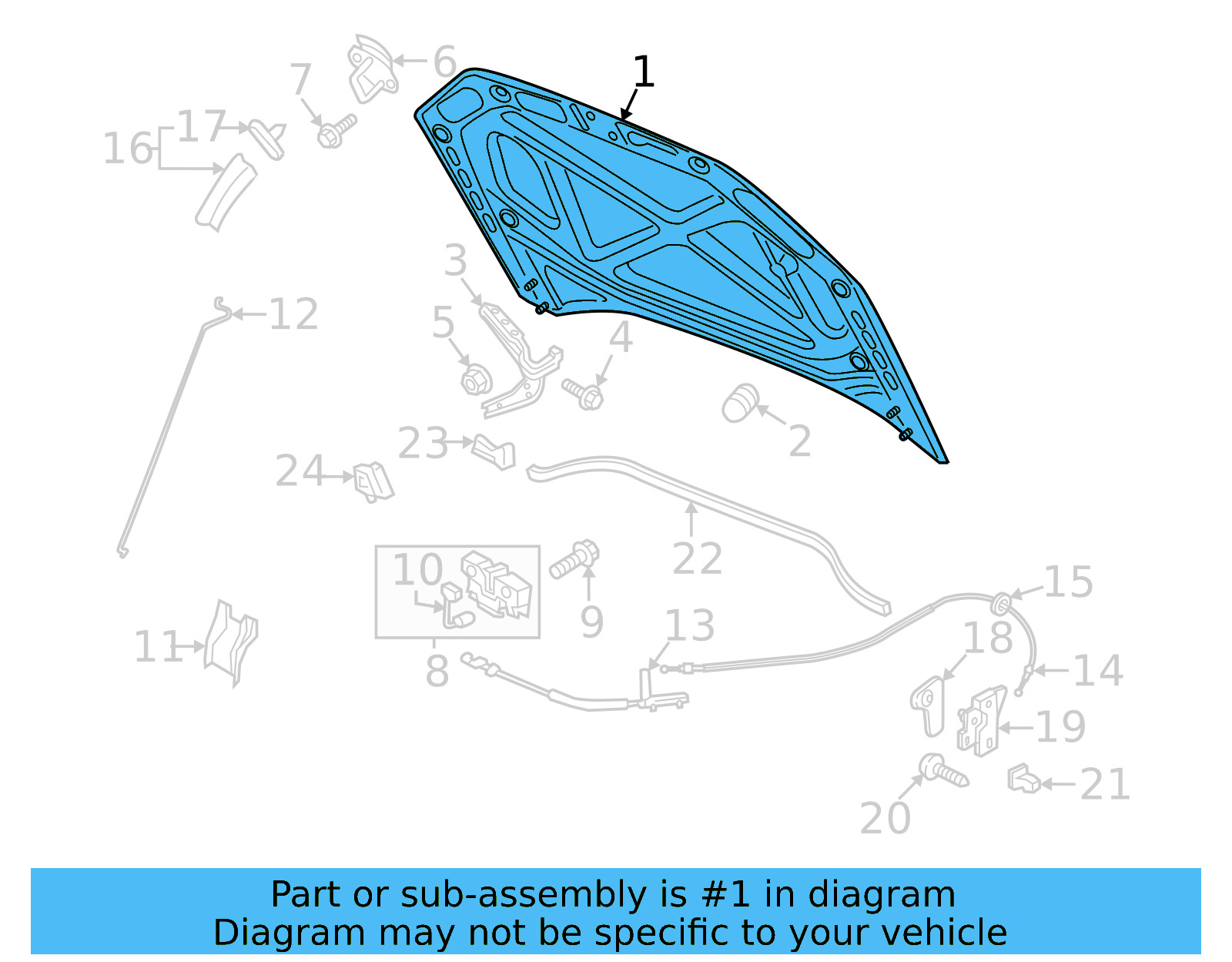 Hood 561-823-031-G - View 3
