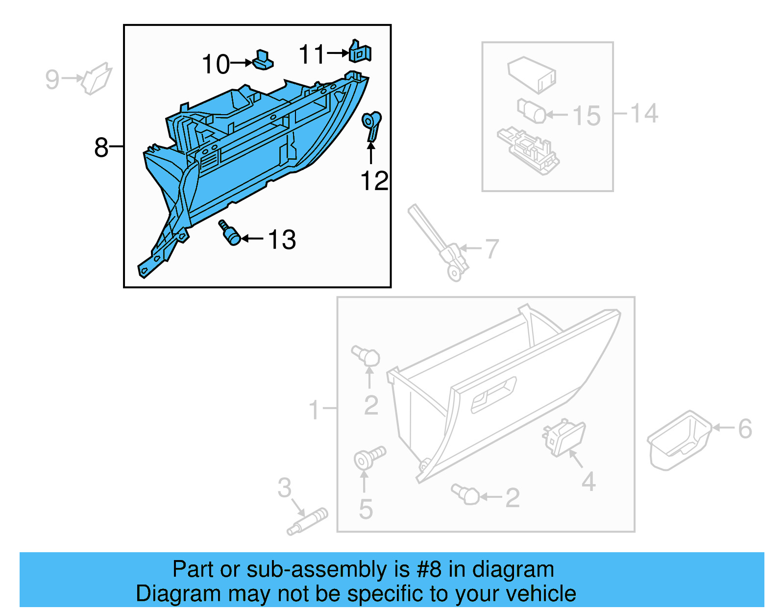 Glove Box Frame 5NN-857-101-82V - View 2