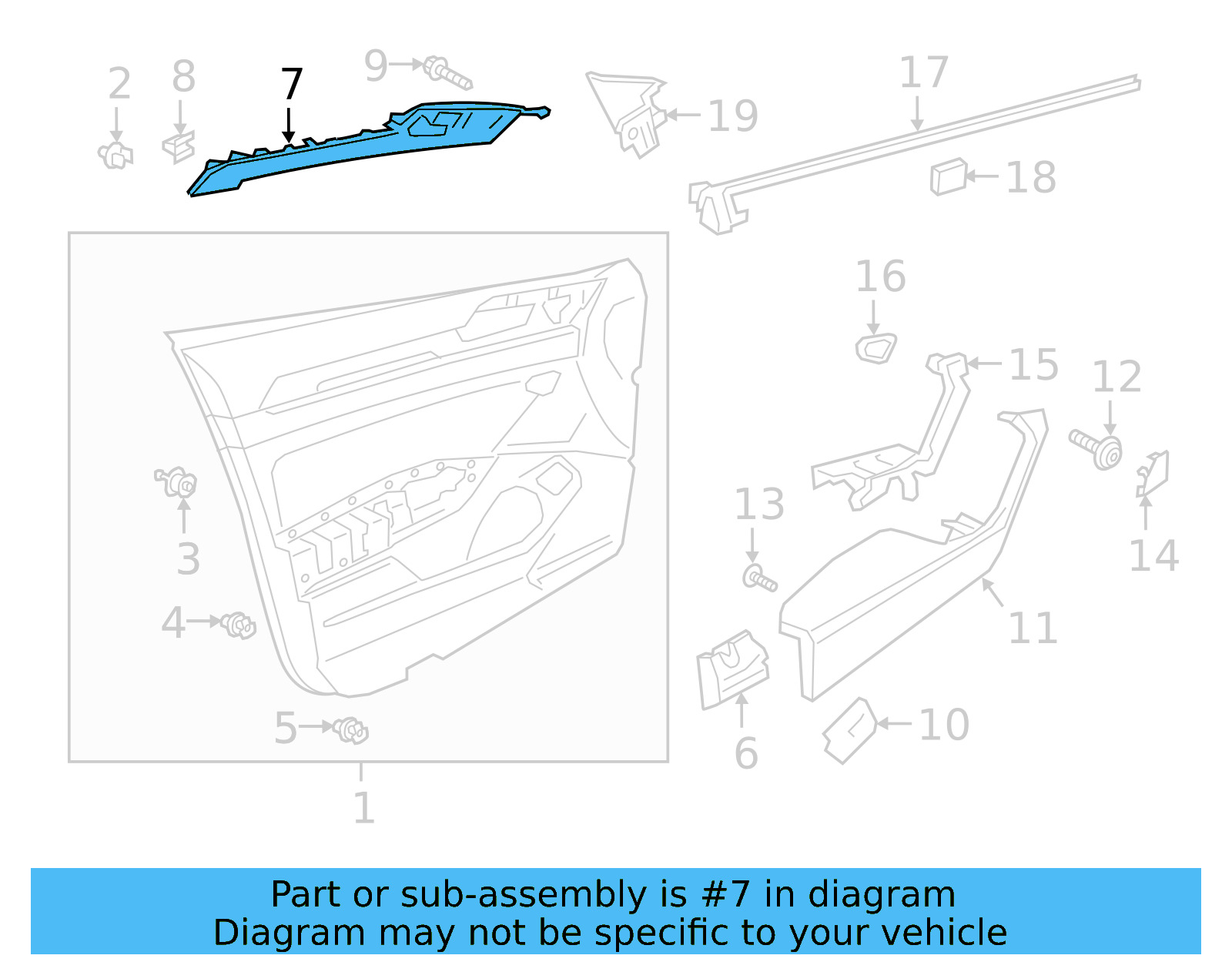 Trim Molding 3G8-867-409-BM-3NU - View 4