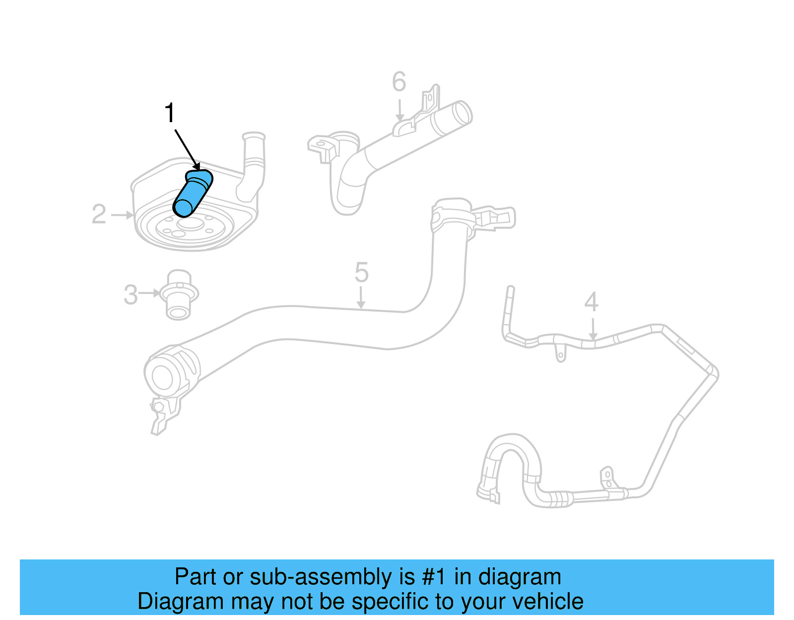Oil Cooler 7B0-117-021-B - View 2