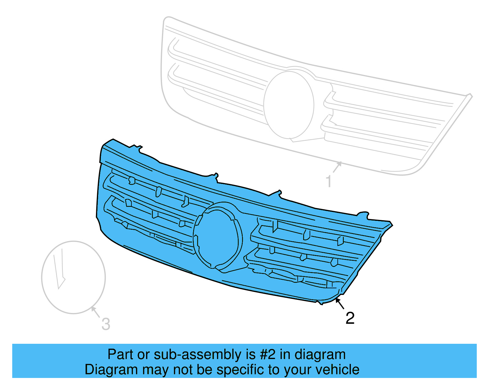 Grille 7L6-853-651-B-B41 - View 6