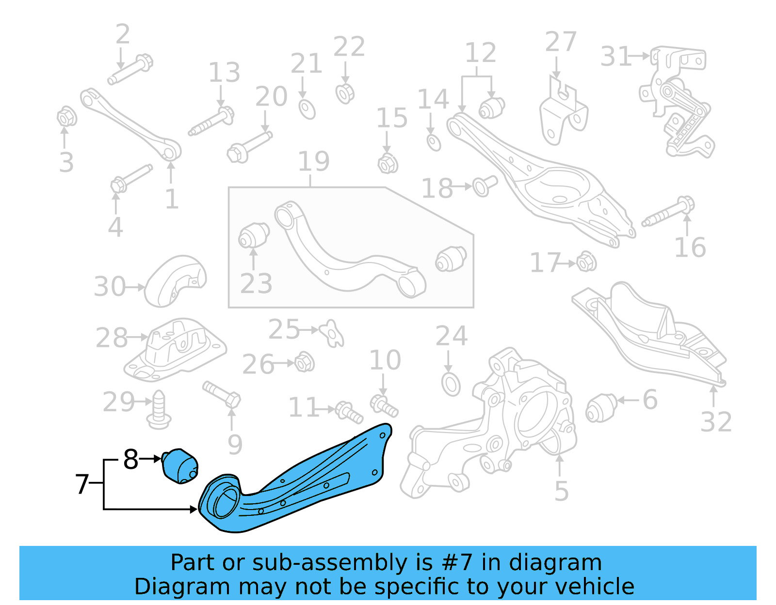 Trailing Arm 3QF-505-224-B - View 9