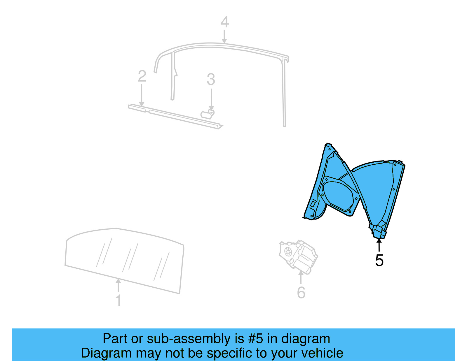 Window Regulator 1K4-837-461-B - View 4