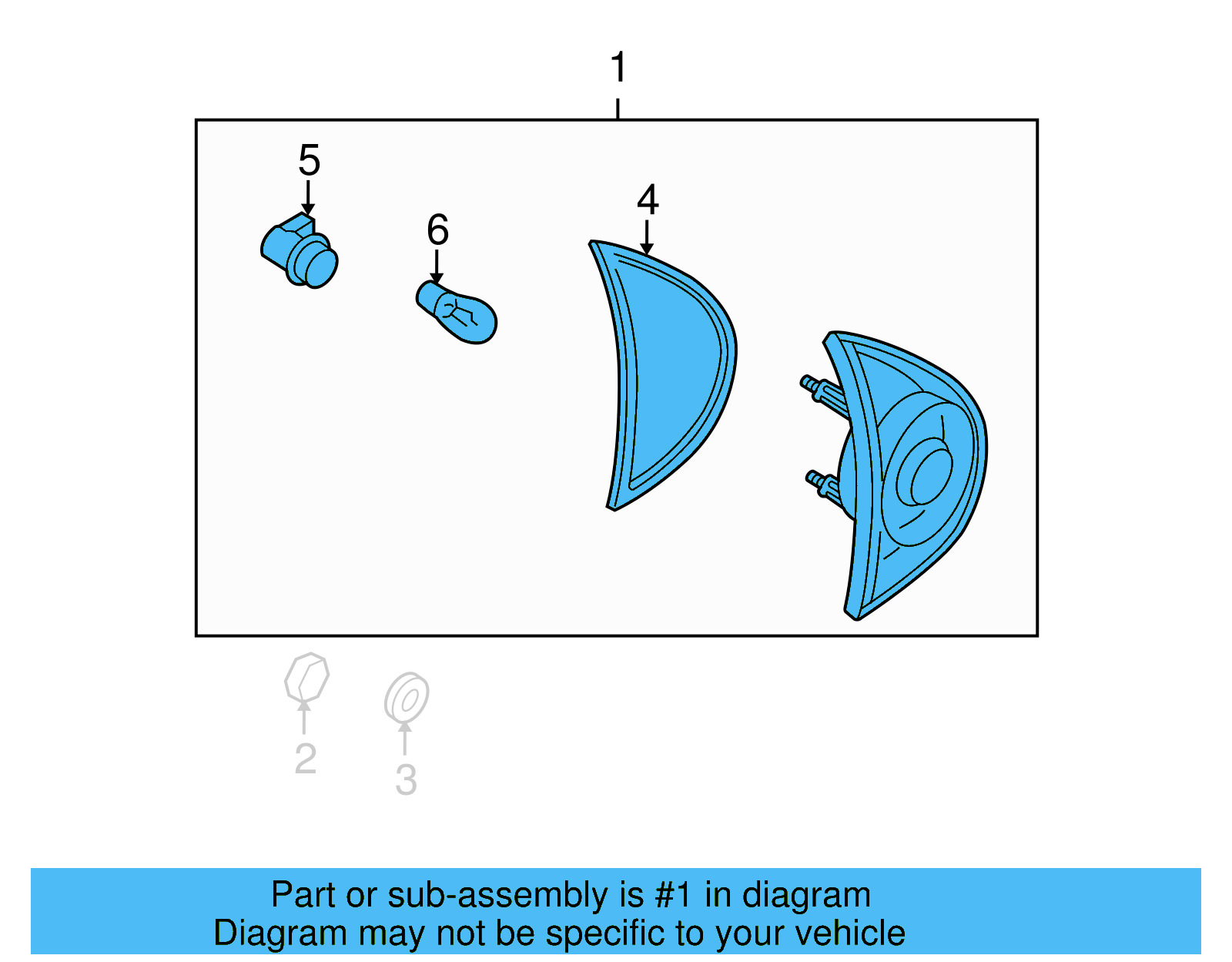 Tail Lamp Assembly 1K6-945-093-F - View 6