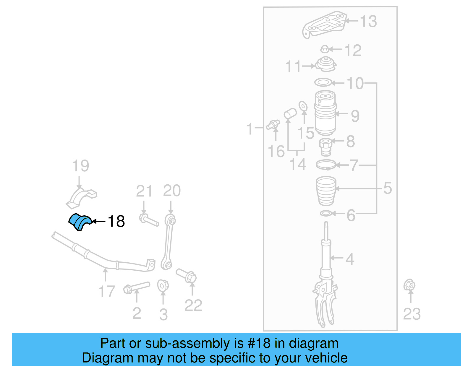 Stabilizer Bar Bushing 7L0-411-313-G - View 7