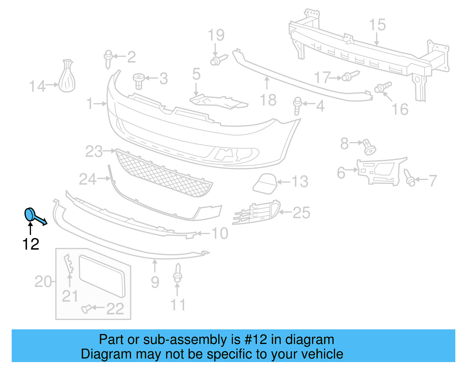 Tow Eye Cap 5K0-807-241-A-ROH - View 3