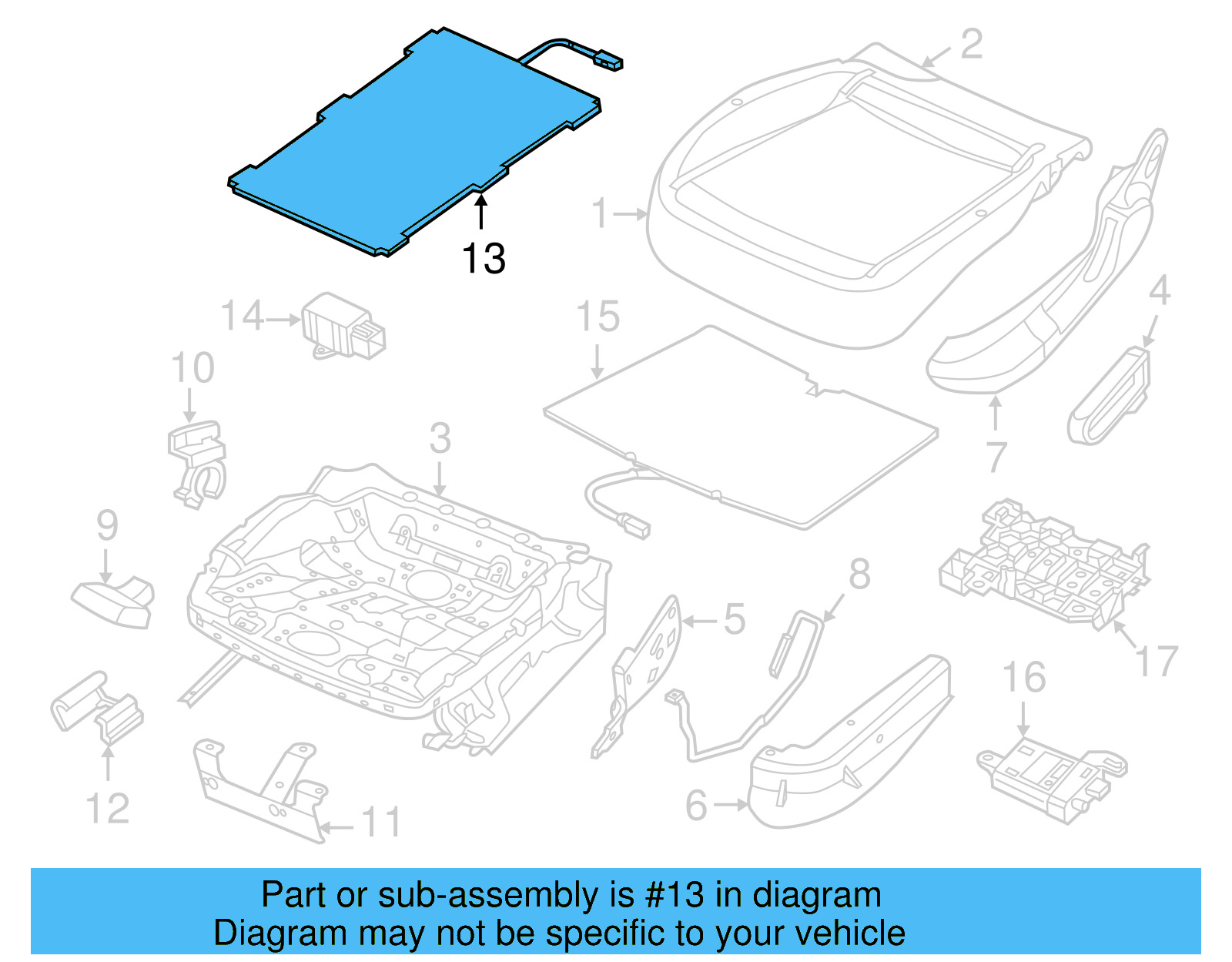 Seat Cushion Heater 5C5-963-556-J