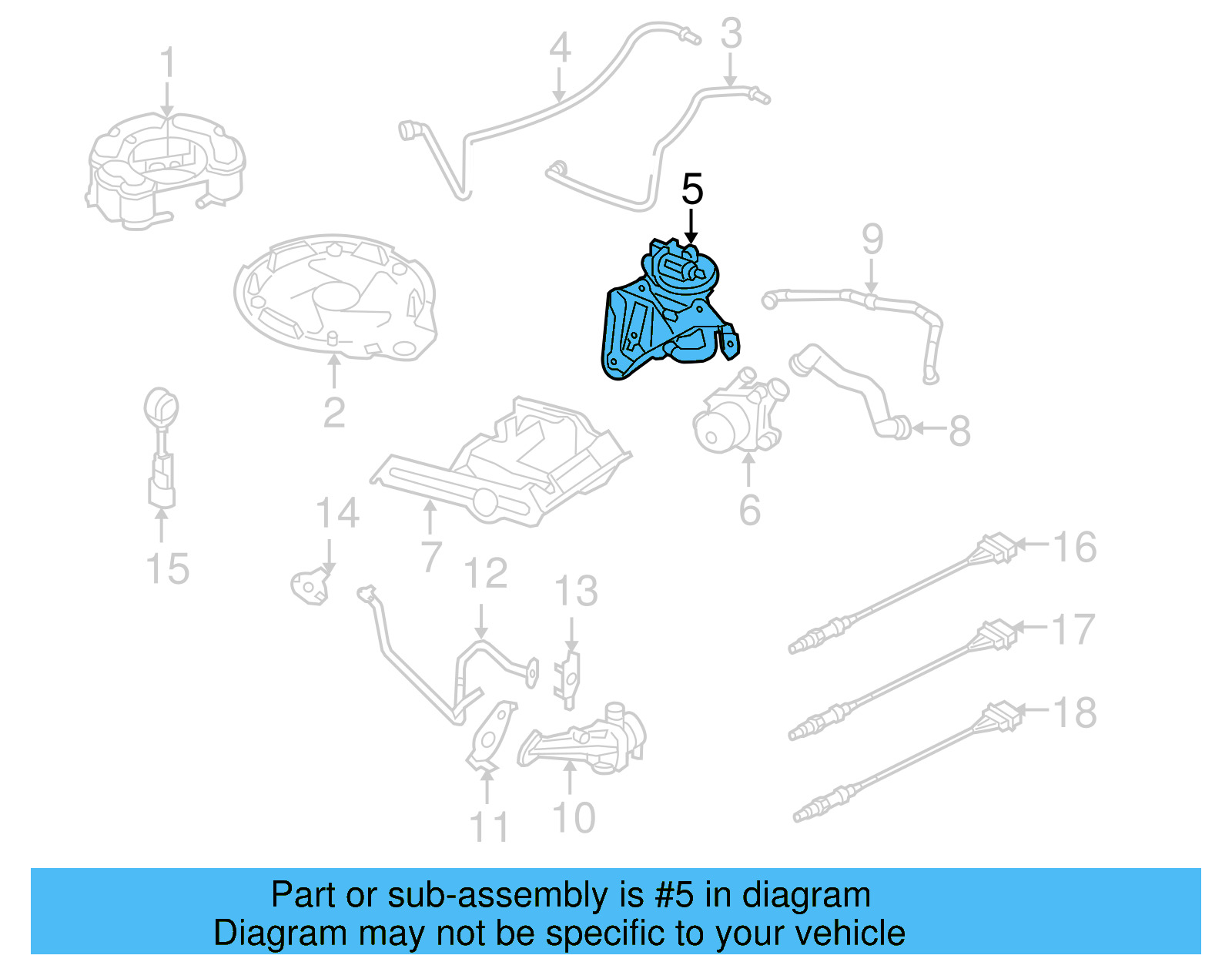 Evaporative Emissions System Leak Detection Pump 1K0-906-201-D
