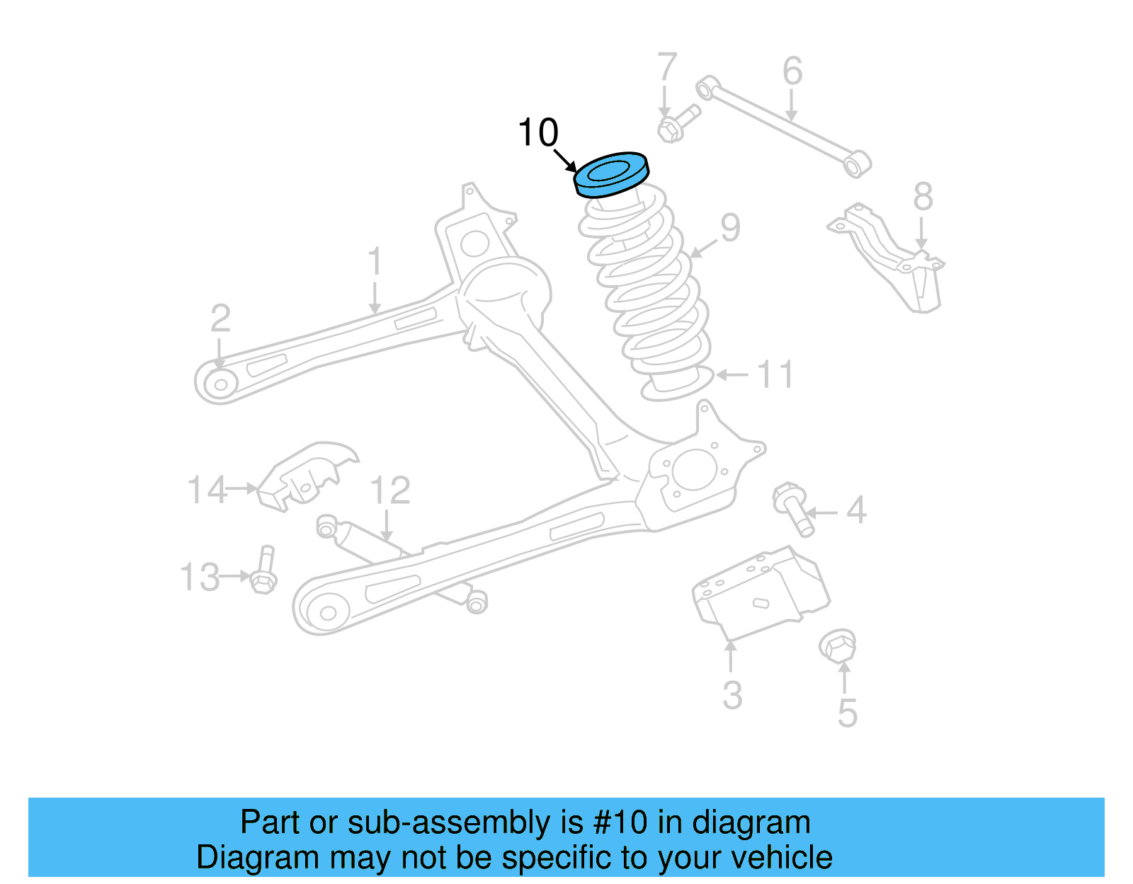 Strut Bumper 7B0-512-131-A - View 4